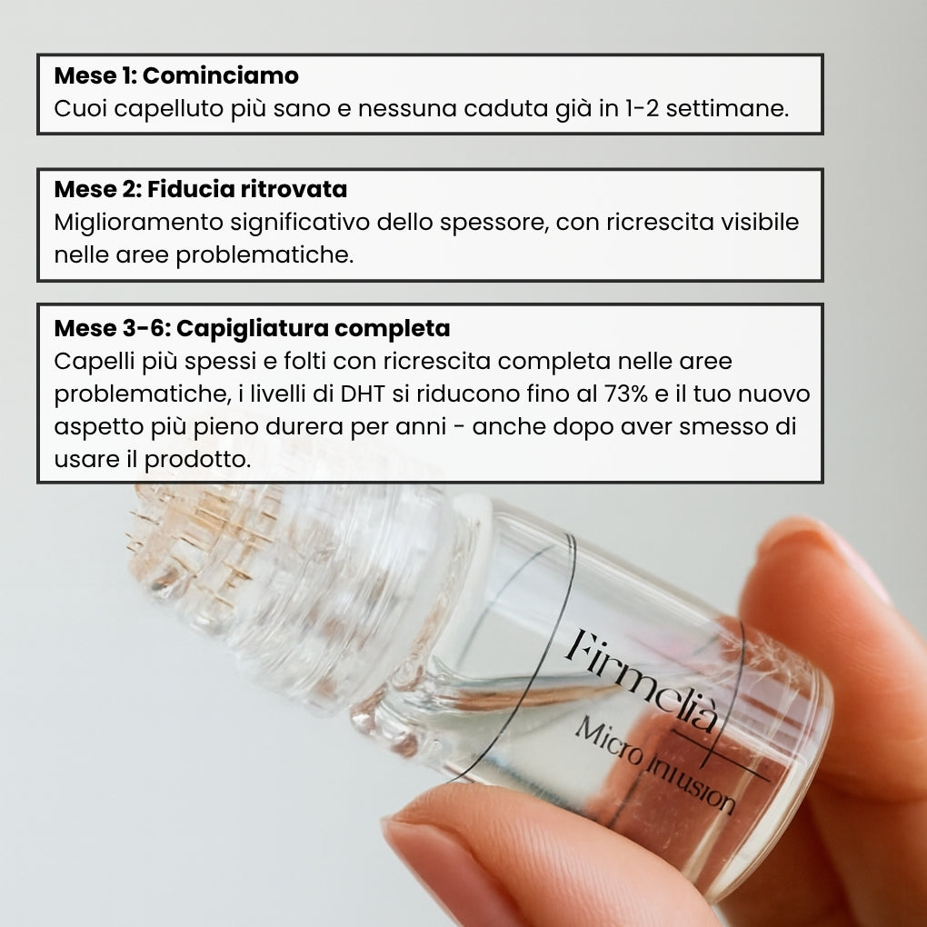 Sistema di microinfusione Firmelià® per la ricrescita dei capelli