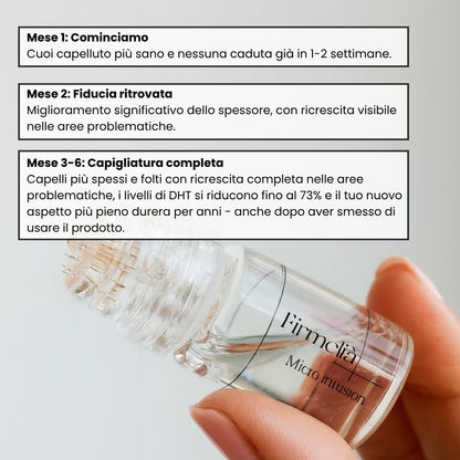 Sistema di microinfusione Firmelià® per la ricrescita dei capelli