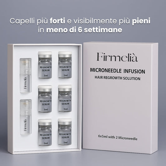 Sistema di microinfusione Firmelià® per la ricrescita dei capelli nelle donne